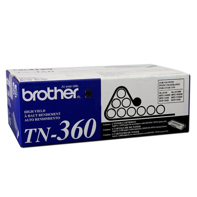 Toner Brother TN-360 Negro 2,600 paginas Toner Brother TN-360 Negro 2,600 paginas