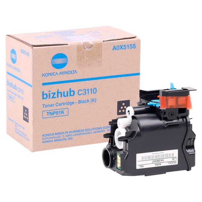 Toner Konica Minolta TNP51K Negro 5,000 páginas Toner Konica Minolta TNP51K Negro 5,000 páginas