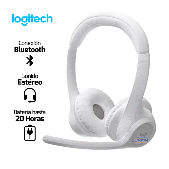 Audífono Logitech Zone 300 White Audífono Logitech Zone 300 White