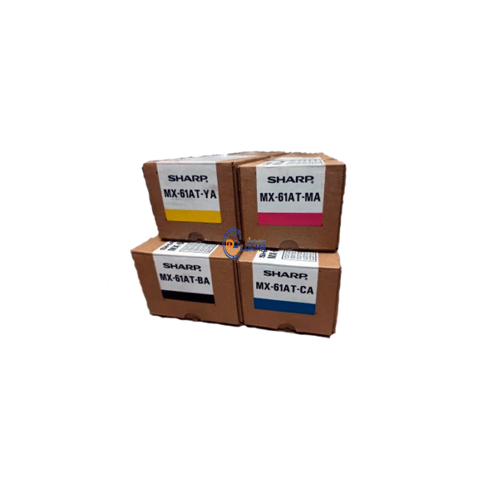 Juego de tóner CMYK original Sharp MX-61At LUAMA Juego de tóner CMYK original Sharp MX-61At LUAMA