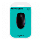 Mouse Logitech m110 Black silent optico usb