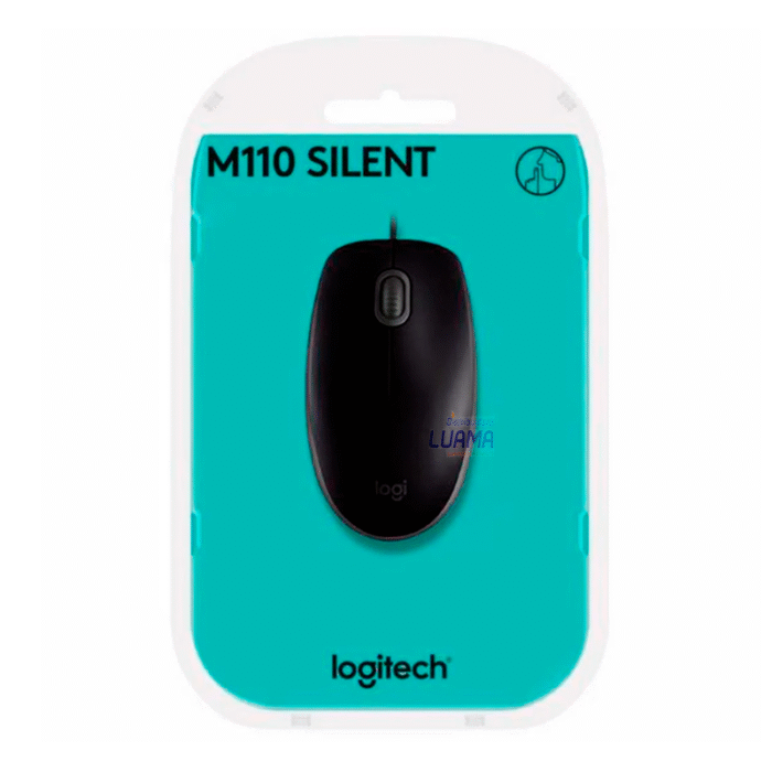 Mouse Logitech m110 Black silent optico usb Mouse Logitech m110 Black silent optico usb