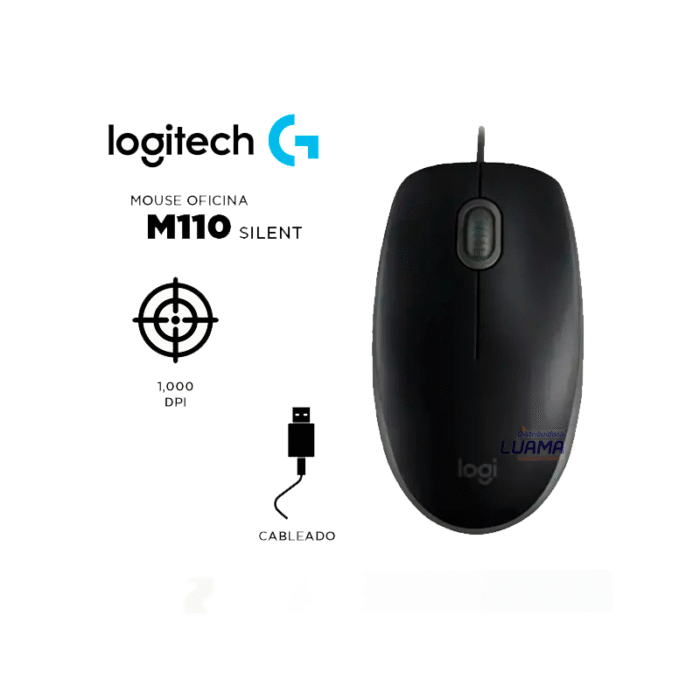 Mouse Logitech m110 Negro Mouse Logitech m110 Negro