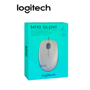Mouse Logitech m110 Silver silent óptico usb