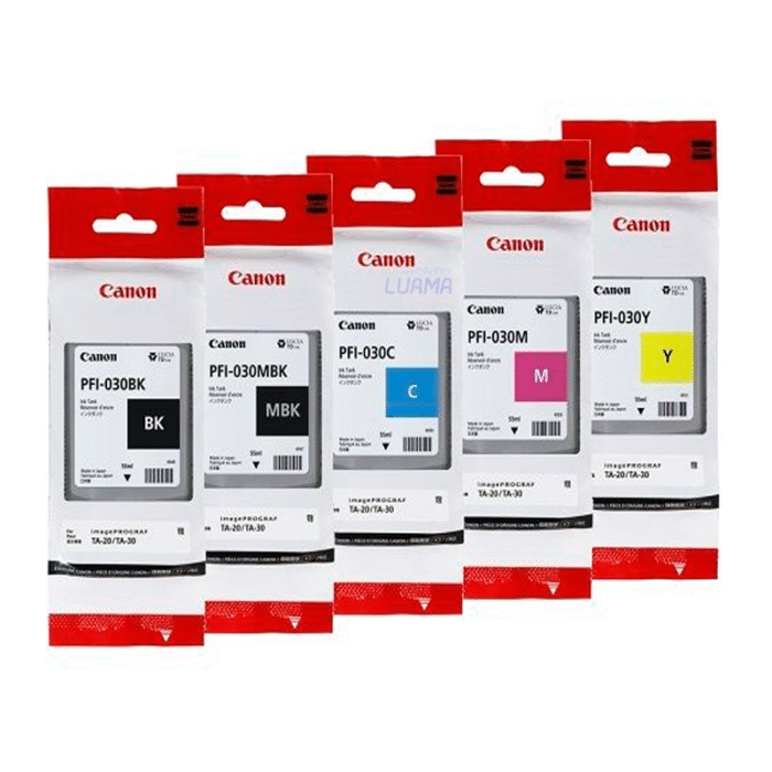 Tinta Canon PFI-031MBK, BK, C, M, Y