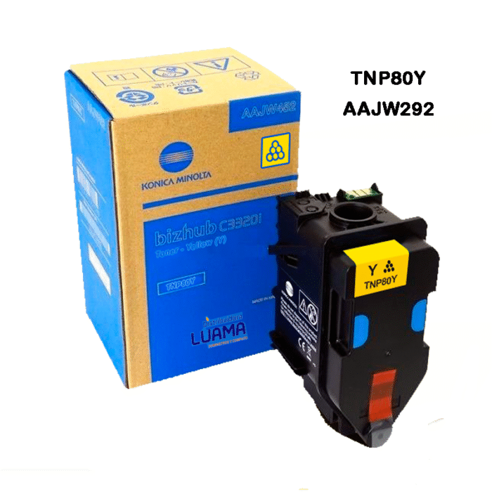 Toner Konica Minolta TNP80Y Yellow Bizhub C3320i