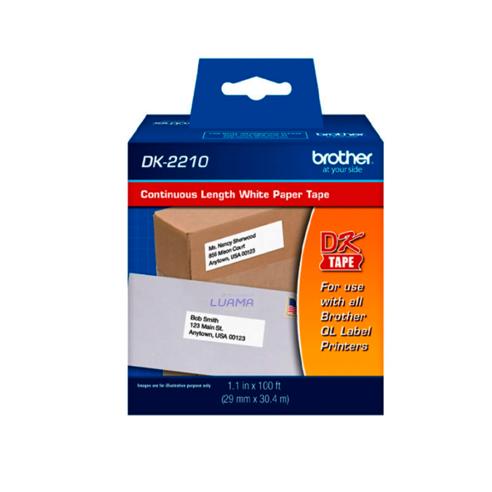 Cinta Brother DK-2210 48mts 29mm Thermal Cinta Brother DK-2210 48mts 29mm Thermal