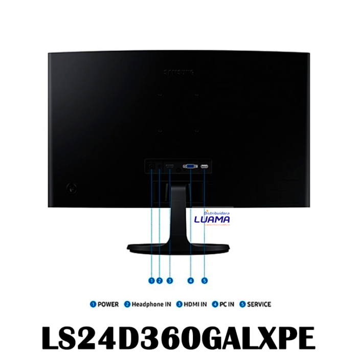 Monitor Samsung 24 LS24D360GALXPE Curvo-2 Monitor Samsung 24 LS24D360GALXPE Curvo-2