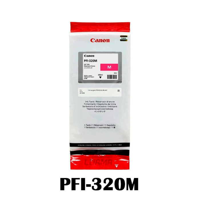 Tinta Canon PFI-320M Magenta 300ML