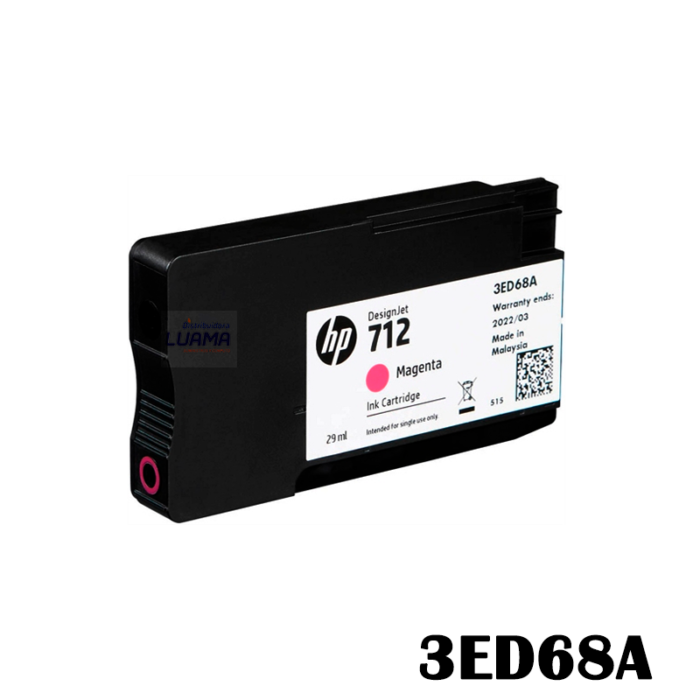 Tinta Hp 3ED68A (712A) 29ml Magenta-1