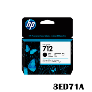 Tinta Hp 3ED71A (712A) 80ml Black