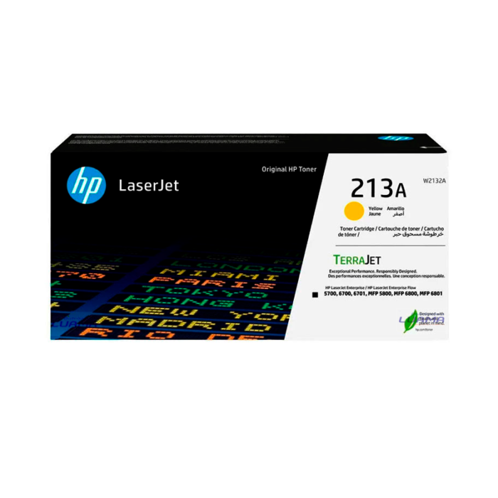 Toner HP W2132A (213A) L.J. 5800 Ent. Yellow 3,000 Paginas