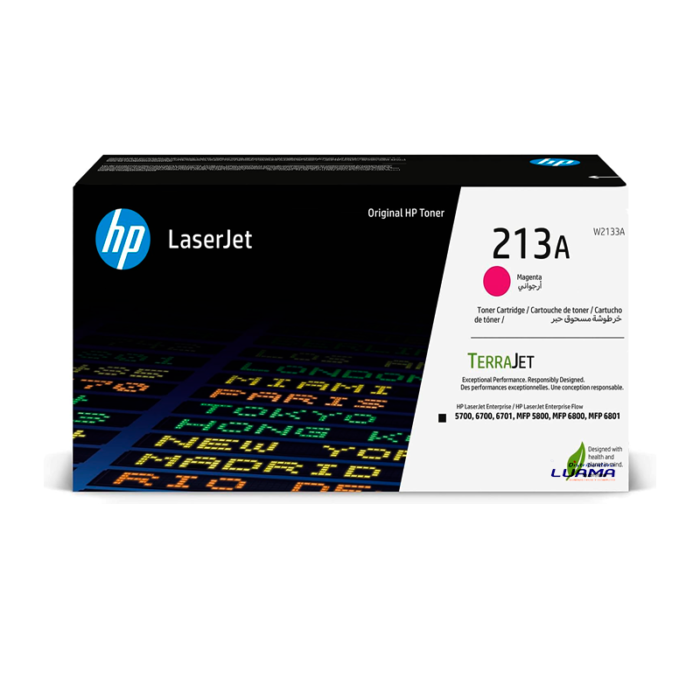 Toner HP W2133A (213A) L.J. 5800 Ent. Magenta 3,000 Paginas Toner HP W2133A (213A) L.J. 5800 Ent. Magenta 3,000 Paginas