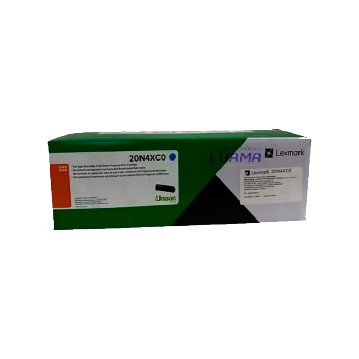 Tóner Lexmark 20N4XC0 Cyan Para CS431dw CX431adw Original