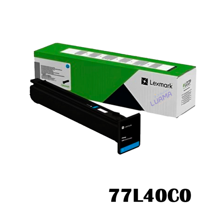 Tóner Lexmark 77L40C0 Cyan 12,000 paginas