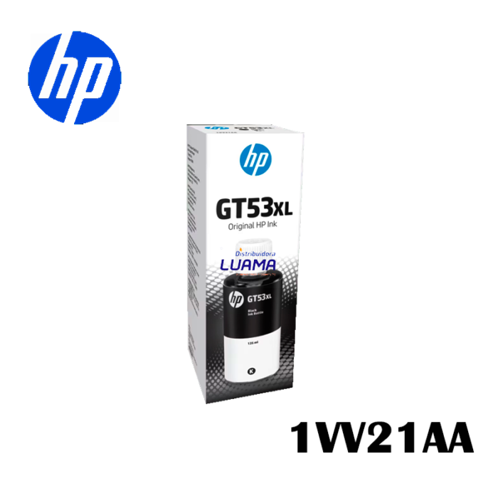 Botella De Tinta HP 1VV21AA (GT53XL) 135ml, Negro