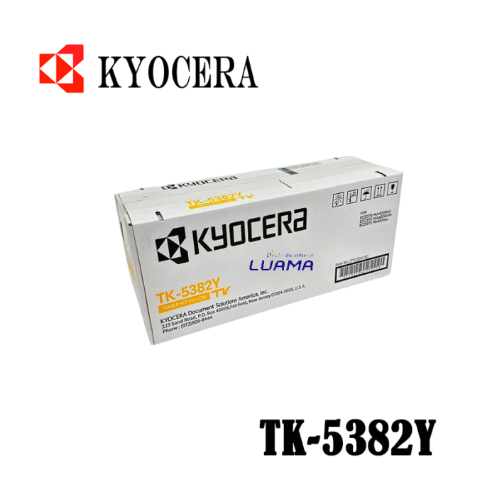 Tóner Kyocera TK-5382Y Ecosys MA4000cifx, MA4000cix, PA4000cx Yellow 10,000 Páginas Tóner Kyocera TK-5382Y Ecosys MA4000cifx, MA4000cix, PA4000cx Yellow 10,000 Páginas