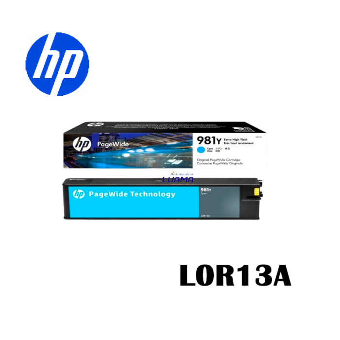 Tinta Hp L0R13A (981Y) Cyan 16,000 Paginas-1
