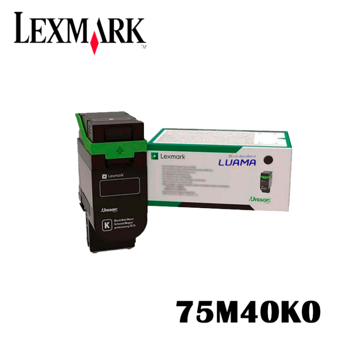 Tóner Lexmark 75M40K0, Negro CS531/632, CX532/635, 3k