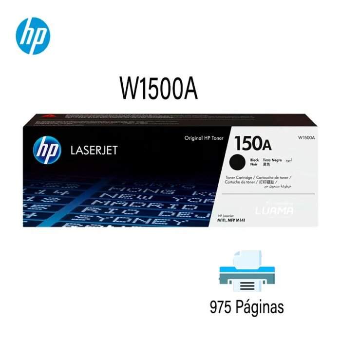 Toner HP W1500A (150A) L.J. M111W Black 975 Paginas