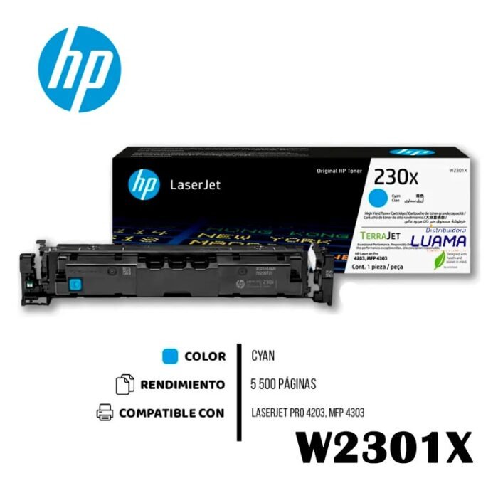 Toner-HP-W2301X-(230X)-L.J.-Cyan
