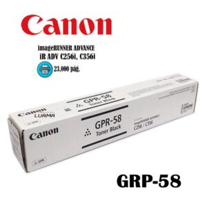 Toner Canon GPR-58 Black iR ADV C256-C356 23,000 páginas