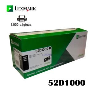 Tóner Lexmark 52D1000 Negro Para MS/MX710,711,810,811,812 6,000pag