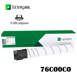 Toner Lexmark 76C00C0 Cyan Cs/Cx 920 Series 11,500 páginas