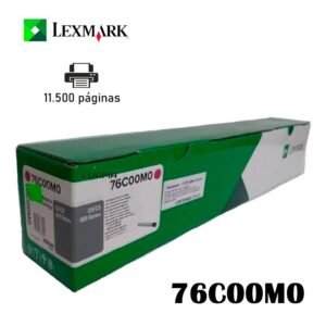 Toner Lexmark 76C00M0 Magenta Cs/Cx 920 Series 11,500 páginas