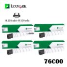 Toner Lexmark 76C00Y0 Yellow Cs/Cx 920 Series 11,500 páginas