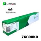 Toner Lexmark 76C00K0 Negro Cs/Cx 920 Series 18.500 páginas