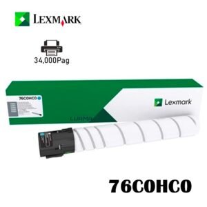 Toner Lexmark 76C0HC0 Cyan 34,000Pag alto rendimiento para CS923