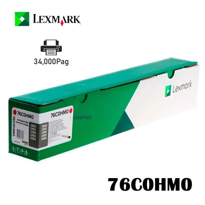 Toner Lexmark 76C0HM0 Magenta 34,000Pag alto rendimiento para CS923