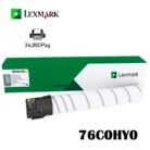 Toner Lexmark 76C0HY0 Yellow 34,000Pag alto rendimiento para CS923