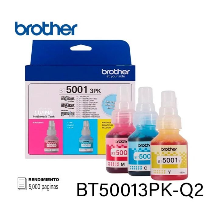 Pack 3 Tintas Brother BT50013PK Color-Ne