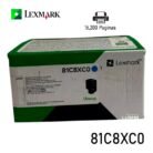 Toner Lexmark 81C8XC0 Cyan 16.2K Original CS/X73X