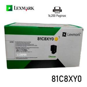 Toner Lexmark 81C8XY0 Yellow 16.2K Original CS/X73X