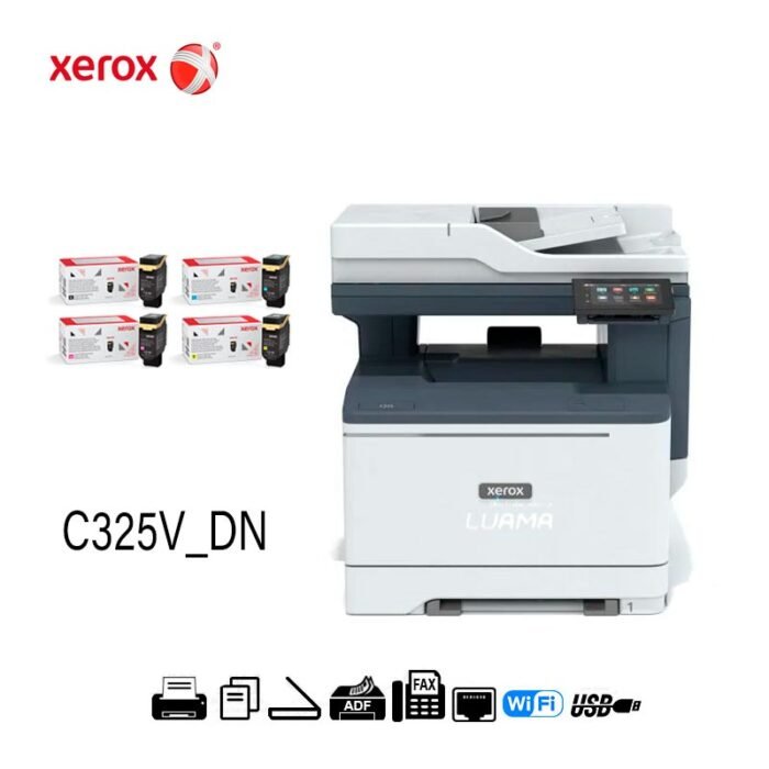 Impresora Xerox C325V_DN MFP Color Laser ADF Lan Usb Wifi Fax Impresora Xerox C325V_DN MFP Color Laser ADF Lan Usb Wifi Fax