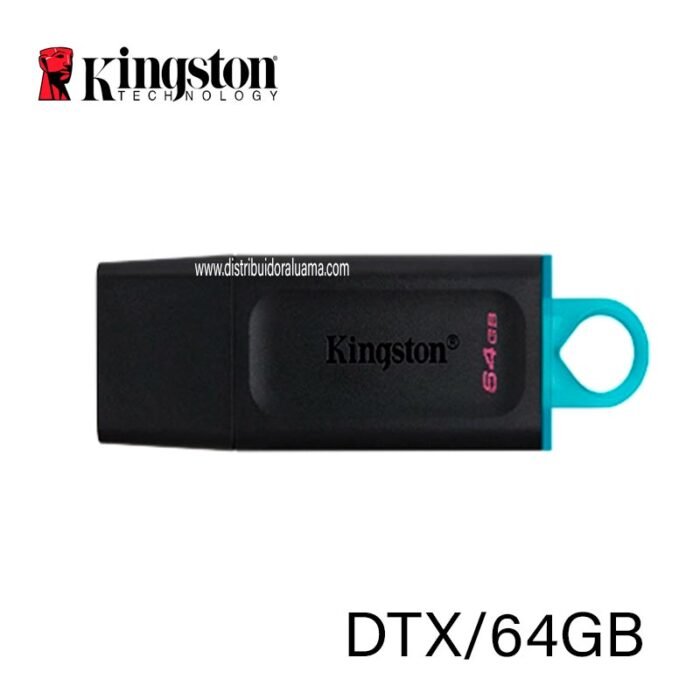 MEMORIA USB 64GB DTX 3.2 NEGRO KINGSTON (DTX/64GB)