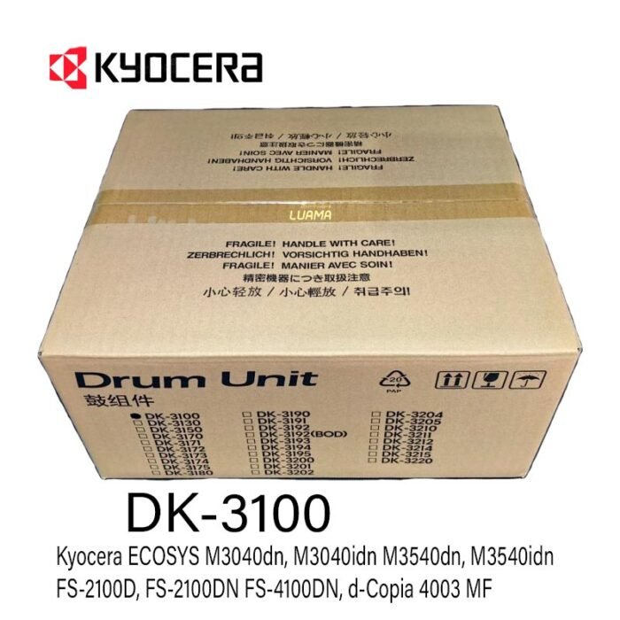 Unidad De Kyocera DK-3100 FS-2100dn Ecosys M3040idn/M3540idn 300.000 páginas