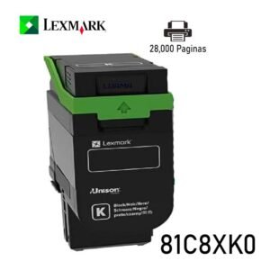 Toner Lexmark 81C8XK0 Black 28.K Original CS/X73X