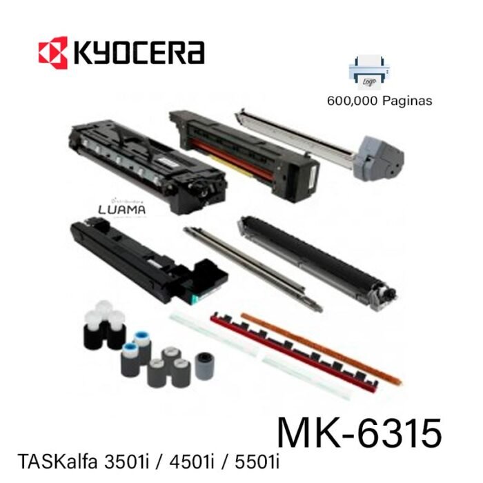 Kit De Mantenimiento Kyocera MK-6315 TASKalfa 3501i / 4501i / 5501i Black 600K Páginas
