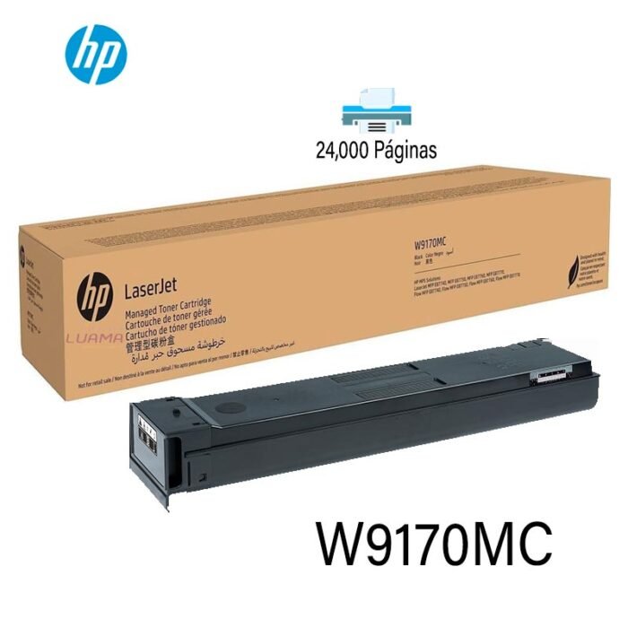 Tóner Hp W9170MC Negro L.J. MFP E87740 24k Paginas Tóner Hp W9170MC Negro L.J. MFP E87740 24k Paginas