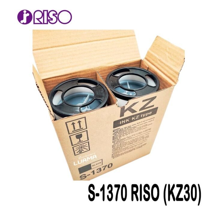 Tinta Riso S-1370 Negra Para Duplicadora KZ30 (800ml)