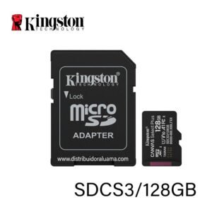 MEMORIA MICROSDHC 128GB 150MB/S C10+ADP KINGSTON (SDCS3/128GB)