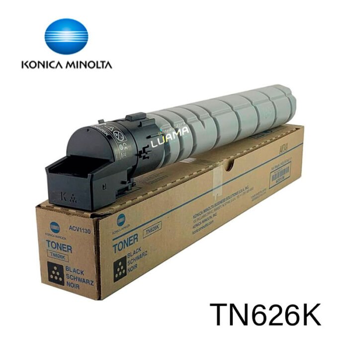 Toner Konica Minolta TN626K Bizhub C450i/C550i/C650i Black 28,000 Paginas Toner Konica Minolta TN626K Bizhub C450i/C550i/C650i Black 28,000 Paginas