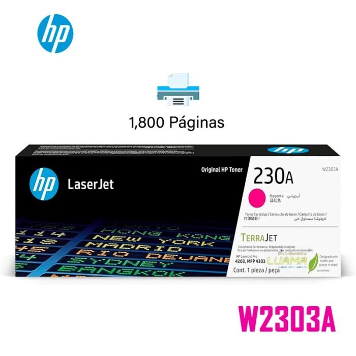 Toner HP W2303A (230A) L.J.4303FDW Magenta 1800 Paginas