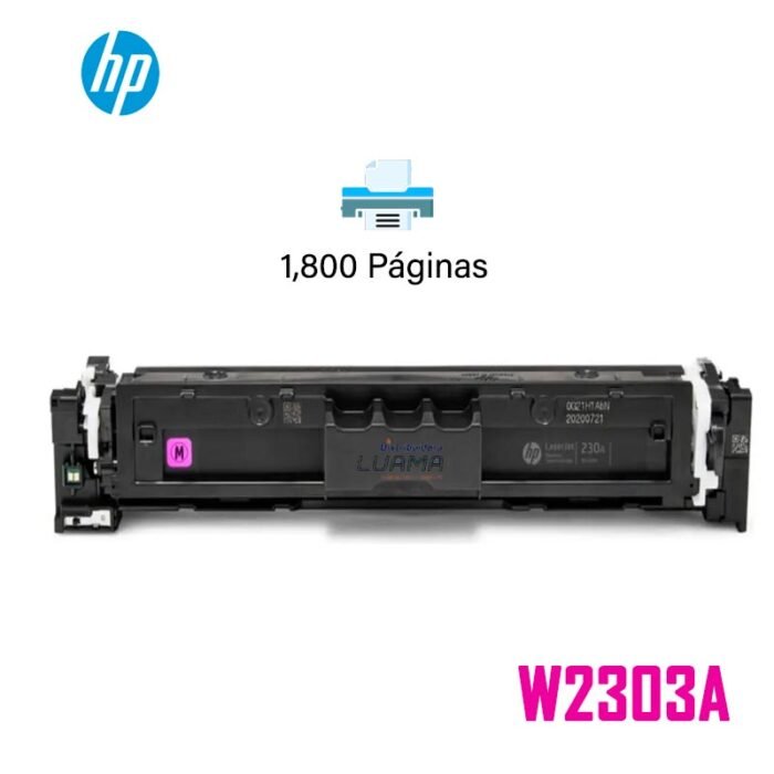 Toner HP W2303A (230A) L.J.4303FDW Magenta 1800 Paginas
