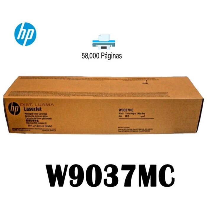 Toner Hp W9037MC Negro LaserJet E82540 / E82550 / E82560 58k páginas