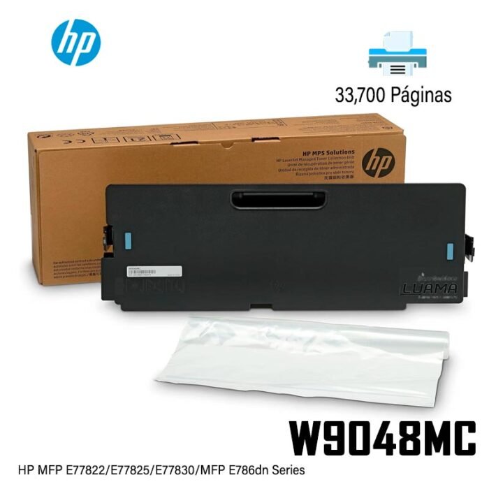 Toner Residual Hp W9048MC Flow MFP E77822/E77825/E77830/MFP E786dn Series (CMYK) Original Toner Residual Hp W9048MC Flow MFP E77822/E77825/E77830/MFP E786dn Series (CMYK) Original